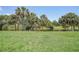 Beautiful backyard showcasing a tranquil water view and lush green palm trees at 19505 Quesada Ave # M104, Port Charlotte, FL 33948