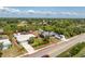 Aerial shot of the property with a red border, illustrating its boundaries and proximity to the surrounding neighborhood at 2008 Pellam Blvd, Port Charlotte, FL 33948