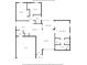 Detailed floor plan showcasing the layout, kitchen, bedrooms, garage, and porch at 2381 Sheila Ln, North Port, FL 34286