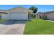 Single-story home with a well-maintained lawn and a two-car garage at 6841 46Th N St, Pinellas Park, FL 33781