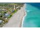 Aerial view of condo complex steps from the beach on the beautiful Gulf Coast at 876 Golden Beach Blvd # 876, Venice, FL 34285