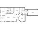 Detailed floor plan showing layout of the primary bedroom, living room, kitchen and garage at 16572 San Edmundo Rd # 111, Punta Gorda, FL 33955