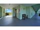 Community elevator access with a comfortable lobby bench at 2160 Heron Lake Dr # 201, Punta Gorda, FL 33983