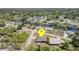 Aerial view of the property, showcasing its location and proximity to waterways in the neighborhood at 2707 Auburn Blvd, Port Charlotte, FL 33948