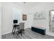 Efficient home office space with a modern desk, comfortable chair, and stylish decor at 2913 Royal Palm Dr, North Port, FL 34288