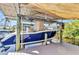 A boat lift provides easy access to waterway activities at 3058 Curry Ter, Port Charlotte, FL 33981