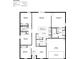 Detailed floor plan showcasing the layout with four bedrooms, two bathrooms, and an open-concept living space at 3101 Scranton Ave, North Port, FL 34286