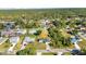Aerial view of property showcasing the home's location and surroundings at 3647 Culpepper Ter, North Port, FL 34286
