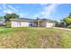 Well-kept single-story home with manicured lawn, two-car garage, and welcoming facade at 3647 Culpepper Ter, North Port, FL 34286