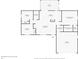 A detailed floor plan layout showing bedrooms, bathrooms, kitchen, living room, and garage at 3647 Culpepper Ter, North Port, FL 34286