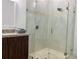 Elegant bathroom with walk-in shower and modern vanity at 432 Gun Cay Ln, Punta Gorda, FL 33950