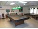 Community billiard room with pool tables, seating, and billiards lighting at 6832 Holo Ct, North Port, FL 34287