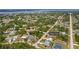 Panoramic aerial view of the home featuring its location and serene surroundings at 13297 Flaherty Ave, Port Charlotte, FL 33981