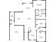 Floor plan depicting layout of bedrooms, bathrooms, kitchen, living room and garage at 19092 Woodbine Ave, Port Charlotte, FL 33954