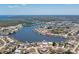 Waterfront home in a coastal community with boat dock, circled in red for emphasis at 211 E Tarpon Nw Blvd, Port Charlotte, FL 33952