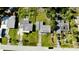 Aerial shot of the home and surrounding neighborhood at 23476 Harper Ave, Punta Gorda, FL 33980