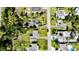 Wide angle aerial view of the neighborhood and surrounding landscape at 23476 Harper Ave, Punta Gorda, FL 33980