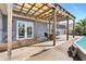 Back deck featuring a pool and seating area at 9295 Melody Cir, Port Charlotte, FL 33981