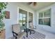 Relaxing outdoor patio with comfortable seating and peaceful lake view at 14271 Heritage Landing Blvd # 1516, Punta Gorda, FL 33955