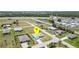 Expansive aerial view of the home's neighborhood and surrounding landscape, showcasing the property's location at 16031 Hesta Misty Ct, Punta Gorda, FL 33955