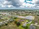 Wide aerial perspective showcasing the property's proximity to a scenic waterway in a desirable community at 2168 Calcutta Rd, Punta Gorda, FL 33983