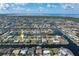 An aerial view shows this home's prime waterfront location with gulf access via canals at 2526 Rio Plato Dr, Punta Gorda, FL 33950