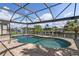 Beautiful waterfront pool under a screened enclosure at 2526 Rio Plato Dr, Punta Gorda, FL 33950