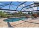 Beautiful waterfront pool with screened enclosure at 2526 Rio Plato Dr, Punta Gorda, FL 33950