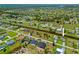 Stunning aerial view of a waterfront community with lush greenery and canal access at 69 Bunker Rd, Rotonda West, FL 33947