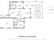 Detailed floor plan showcasing the layout of this home with the room dimensions. Includes pool and waterfront deck at 69 Bunker Rd, Rotonda West, FL 33947