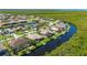 Waterfront community with beautiful landscaping, private docks, and stunning views of the surrounding natural preserve at 695 Macedonia Dr, Punta Gorda, FL 33950