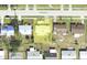 Aerial view of property within its neighborhood, showing lot dimensions and proximity to nearby homes at 13495 Newport Ave, Port Charlotte, FL 33981
