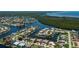 Waterfront community from above highlights luxurious living at 1435 Pine Island Ct, Punta Gorda, FL 33950