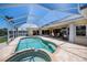 Beautiful lanai and pool area with a spa is great for entertaining at 1435 Pine Island Ct, Punta Gorda, FL 33950