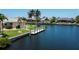 Waterfront view from the property's private dock at 1435 Pine Island Ct, Punta Gorda, FL 33950