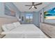 Calm bedroom featuring a coastal view and bright, airy colors at 206 Gondola Park Dr # 206, Venice, FL 34292