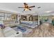 Open floor plan of the kitchen and living room, perfect for entertaining Gathering and friends at 2626 Auburn Blvd, Port Charlotte, FL 33948