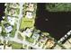 A plat map showing property lines and boundaries in a waterfront community at 3518 Terin Ct, Punta Gorda, FL 33950