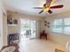 Bright living room with sliding glass doors opening to the pool and patio area at 3518 Terin Ct, Punta Gorda, FL 33950