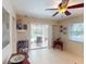 Bright living room with sliding glass doors opening to the pool and patio area at 3518 Terin Ct, Punta Gorda, FL 33950