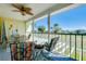 Well-appointed patio featuring comfortable seating and scenic views at 410 Cerromar S Cir # 240, Venice, FL 34293