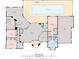 Detailed floor plan showcasing the layout of a home with a pool, kitchen, and bedrooms at 4409 Crews Ct, Port Charlotte, FL 33952