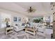 Open living room with bright decor, comfortable seating, and seamless transition to outdoor spaces at 4443 Abcor Rd, North Port, FL 34286