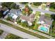 Overhead shot of home with pool and fenced backyard at 10289 60Th N Cir, Pinellas Park, FL 33782