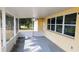 View of the screened lanai, a peaceful outdoor retreat at 1351 Washington Dr, Englewood, FL 34224