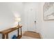 Bright foyer with console table, decor, and a neutral color palette at 1734 Saddlewood Cir, Port Charlotte, FL 33953