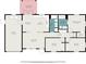 Detailed floor plan illustration including dimensions of the home's rooms at 2420 Linton Ln, Port Charlotte, FL 33952