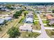 Expansive aerial view of single-Gathering homes with pools and lush landscaping in a well-maintained community at 25379 Paladin Ln, Punta Gorda, FL 33983