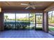 Enjoy the serene water views from this screened lanai at 3256 White Ibis Ct # 24A, Punta Gorda, FL 33950
