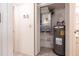 Utility closet that houses the water heater and furnace at 3256 White Ibis Ct # 24A, Punta Gorda, FL 33950